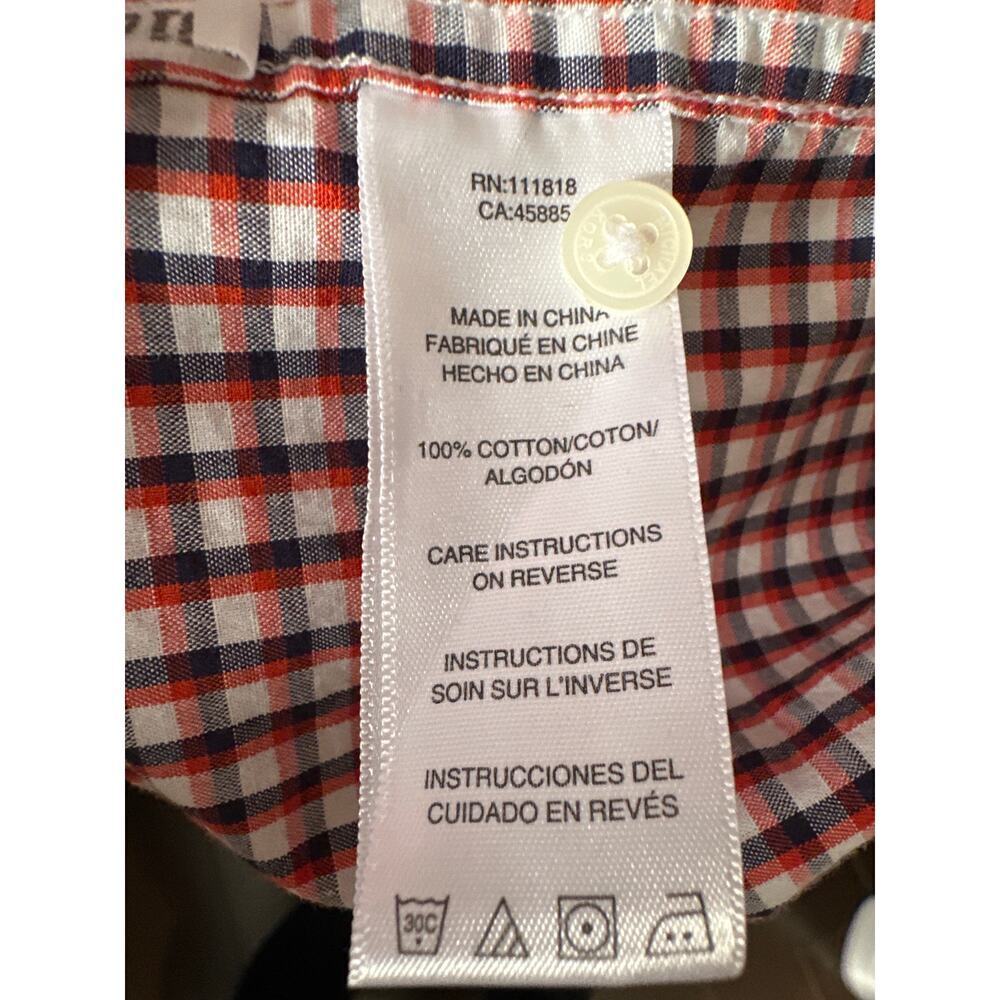 Men’s XL Michael Kors Short Sleeve red checked button down - Picture 4 of 4